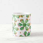 Raster Aquarell nahtlos Kaktus Set Hintergrund. Kaffeetasse (Mittel)