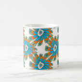 Raster Blumenmuster mit abstrakten Blume. Abstr Kaffeetasse (Mittel)
