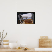 Raster - Das Fenster öffnen Poster (Küche)