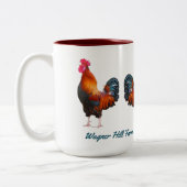 Raster Farm mit benutzerdefiniertem Aquamarinen Te Zweifarbige Tasse (Links)