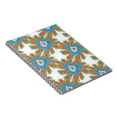 Raster Floral Abstrakt Textil Print Notizblock (Rechte Seite)