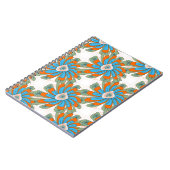 Raster Floral Abstrakt Textil Print Notizblock (Linke Seite)