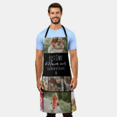 Raster für Schwarz-Koch- und Oma-Foto-Collage Schürze (Getragen)