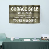 Raster nahtloses Muster schwarz + Backgr. Ideen Banner (Messeveranstaltung)