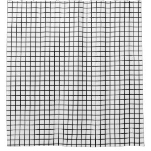 Raster nahtloses Muster schwarz + Backgr. Ideen Duschvorhang