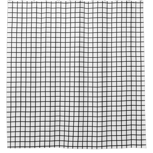 Raster nahtloses Muster schwarz + Backgr. Ideen Duschvorhang (Vorderseite)