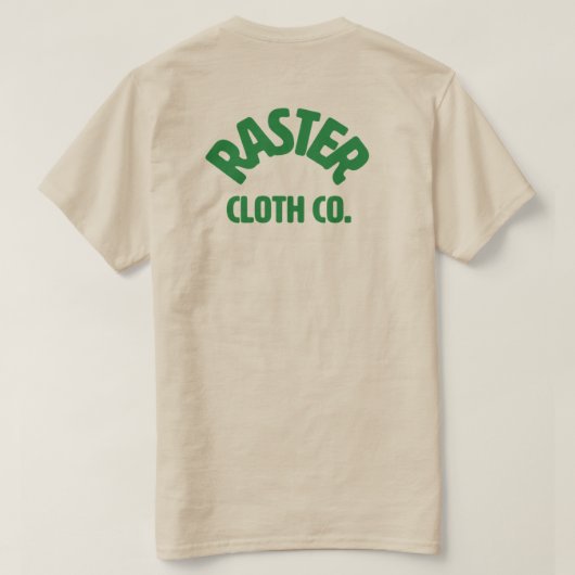 Raster-Rollerblade-Minimallogo T-Shirt (Design Rückseite)