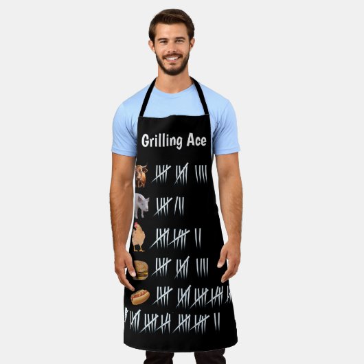 Raster Schürze (Getragen)