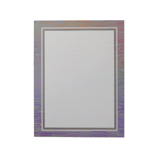 Raster Silver 8.5x11 Note Pad Notizblock (Rotiert)
