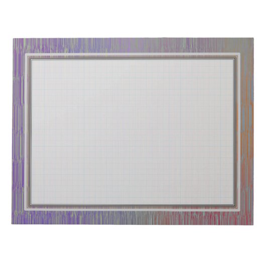 Raster Silver 8.5x11 Note Pad Notizblock (Vorderseite)