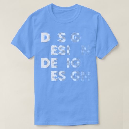Raster Typografy Design T-Shirt (Design vorne)
