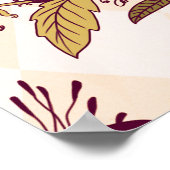 Rasterdarstellung. Blume Poster (Ecke)