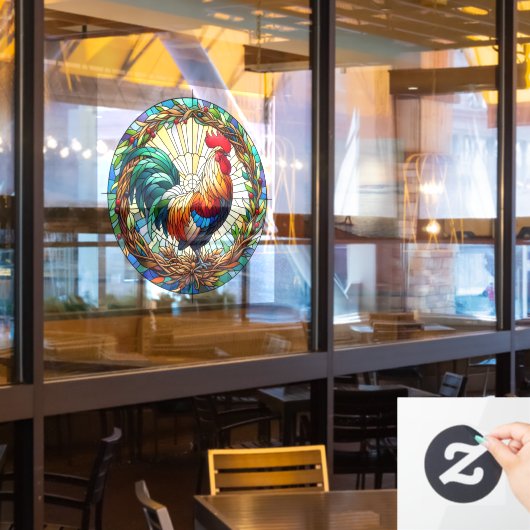 Rasterfensterklammer Fensteraufkleber (Restaurantfenster)