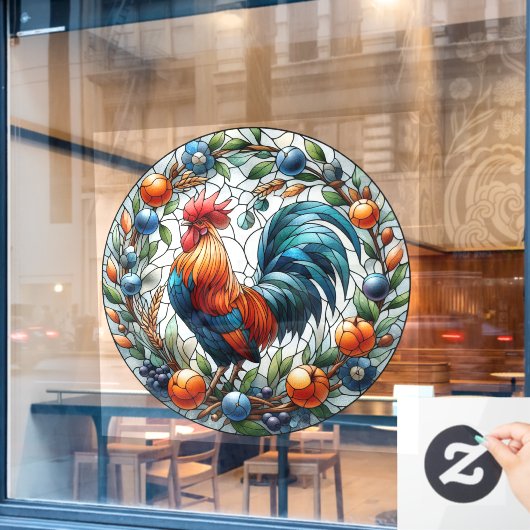 Rasterfensterklammer Fensteraufkleber (Café-Fenster)
