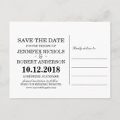 Rasterkollage | Grün | SAVE THE DATE Ankündigungspostkarte (Rückseite)