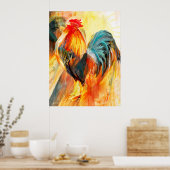 Rasterkrähen Poster (Küche)