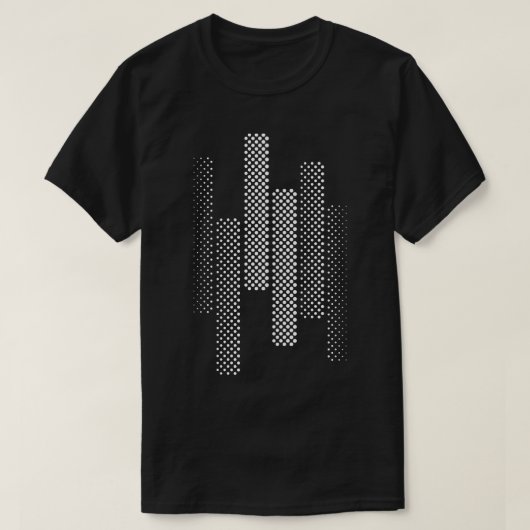 Rasterlinien in abstraktem Design T-Shirt (Design vorne)