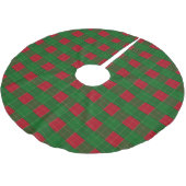 Rastermuster für karierte Karo Polyester Weihnachtsbaumdecke (Schrägansicht)