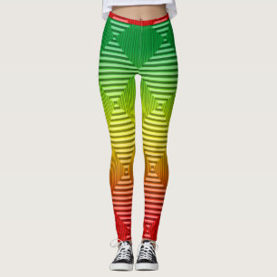 Rastermuster Leggings
