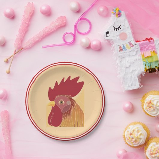 Rasterpapierplatte Pappteller (Party)