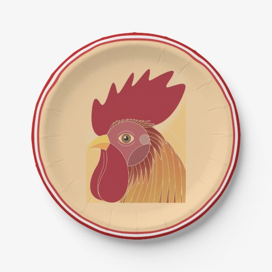 Rasterpapierplatte Pappteller (Vorderseite)