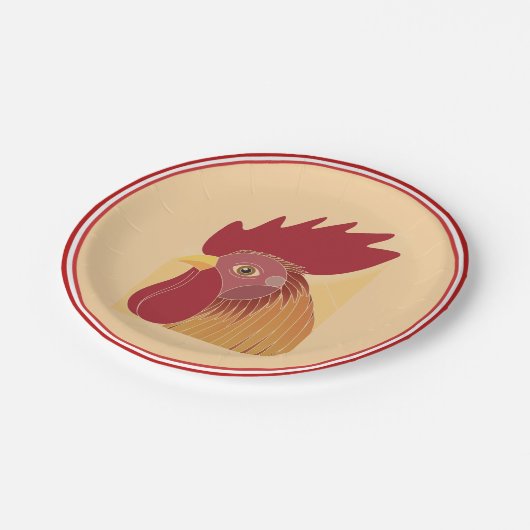 Rasterpapierplatte Pappteller (Schrägansicht)