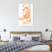 Rasterpunkt Leinwanddruck (Insitu (Schlafzimmer))