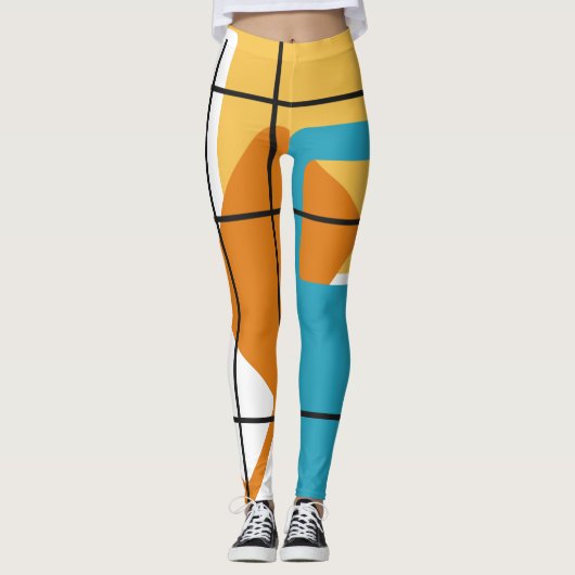 Rasterwinkel Leggings (Vorderseite)