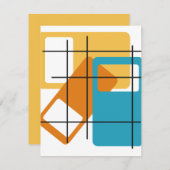 Rasterwinkel Mitteilungskarte (Vorne/Hinten)