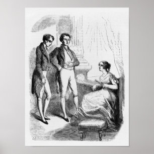 Rastignac führte zu Madame de Nucingen ein Poster