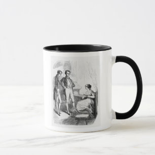 Rastignac führte zu Madame de Nucingen ein Tasse