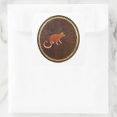 Rat 2009 quadratischer aufkleber (Tasche)