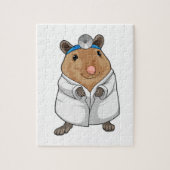 Rat als Doktor mit Doctor's Coat Puzzle (Vertikal)
