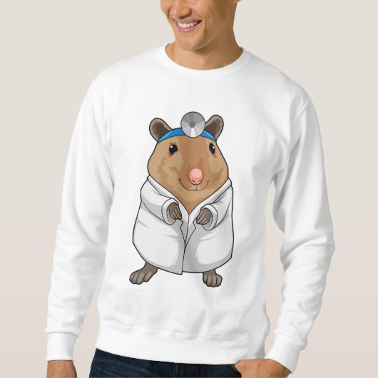 Rat als Doktor mit Doctor's Coat Sweatshirt (Vorderseite)