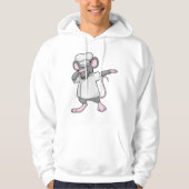 Rat als Koch auf Hip Hop Dance Dab Hoodie (Vorderseite)