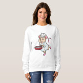 Rat als Koch mit Pan & Cooking Hut Sweatshirt (Vorne ganz)