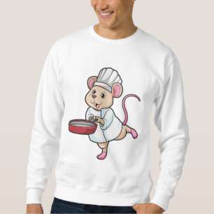 Rat als Koch mit Pan & Cooking Hut Sweatshirt
