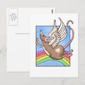 Rat Angel Post Card Postkarte (Vorne/Hinten)