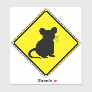 Rat Art Rat Clip Art Silhouette Tierische Art Warn Aufkleber