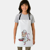 Rat as Cook with Pan & Cooking hat Schürze (Insitu)