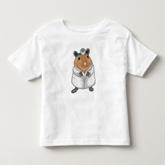Rat as Doctor with Doctor's coat Kleinkind T-shirt (Vorderseite)