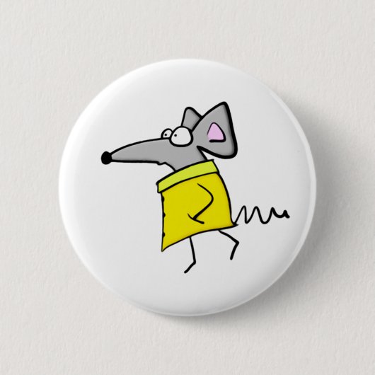 Rat auf dem Catwalk Button (Vorderseite)