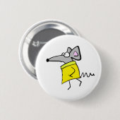 Rat auf dem Catwalk Button (Vorne & Hinten)