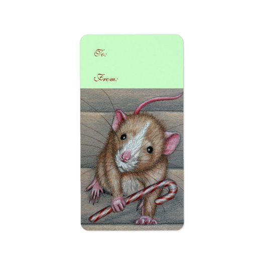 Rat auf dem Geschenketikett Adressaufkleber (Vorne)