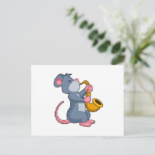 Rat bei Musik mit Saxophon Postkarte (Stehend Vorderseite)