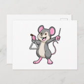 Rat bei Musik mit Triangel Postkarte (Vorne/Hinten)