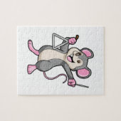 Rat bei Musik mit Triangel Puzzle (Horizontal)