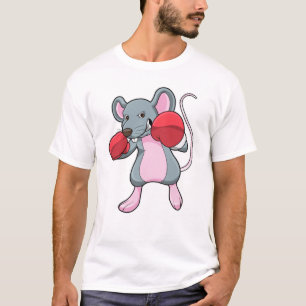 Rat beim Boxen mit Boxhandschuhen T-Shirt