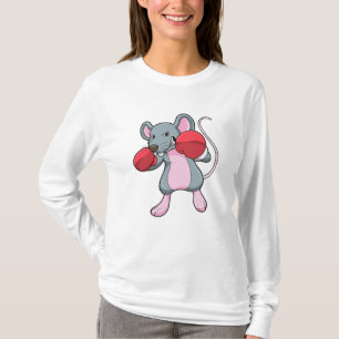 Rat beim Boxen mit Boxhandschuhen T-Shirt