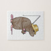 Rat beim Fischen mit Angelrute Puzzle (Horizontal)